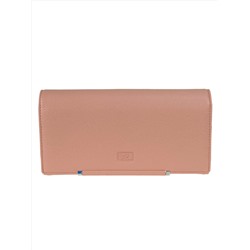 Женское портмоне из натуральной кожи, цвет розовый