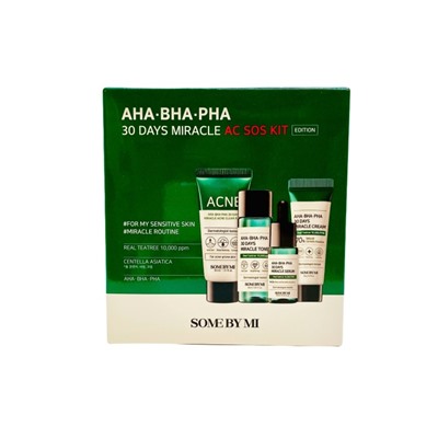 Some By Mi Набор миниатюр AC SOS AHA-BHA-PHA 30 Days Miracle AC SOS Kit