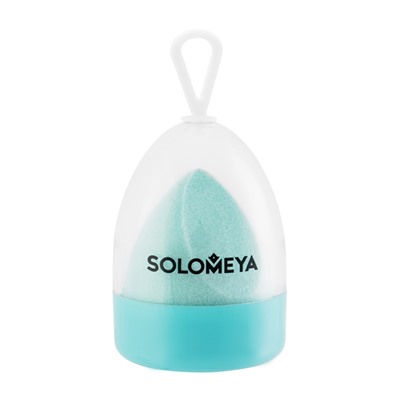 [SOLOMEYA] Спонж для макияжа ВЕЛЬВЕТОВЫЙ косметический ТИФФАНИ Microfiber Velvet Sponge Tiffany, 1 шт