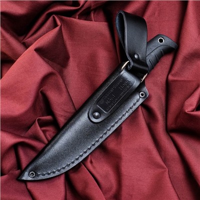 Нож кавказский, туристический "Норд" с чехлом, сталь - AUS-8, рукоять - эластрон, 10.5 см