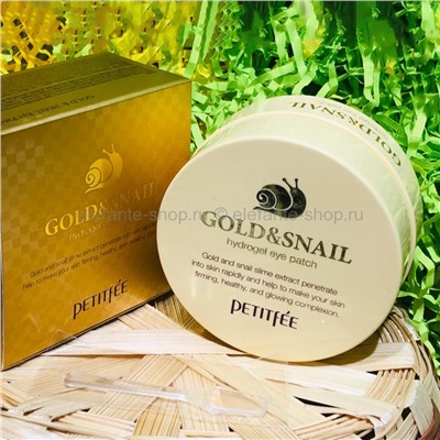 Гидрогелевые патчи для глаз с золотом и муцином улитки Petitfee Gold & Snail Hydrogel Eye Patch (51)