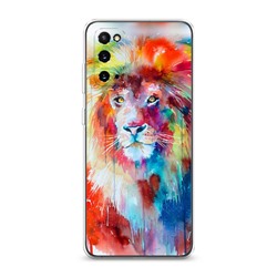 Силиконовый чехол Красочный лев на Samsung Galaxy S20