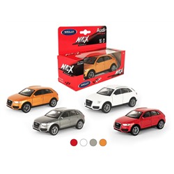 Welly. Машинка 1:38 "Audi Q3", металл, пруж. мех., цв. в ассорт. арт.43666W