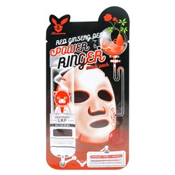 ELIZAVECCA Регенерирующая тканевая маска для лица с экстрактом красного женьшеня