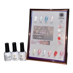 Гель-лак светоотражающий L’AMORE Fashion disco Gel Polish 12мл, тон 03