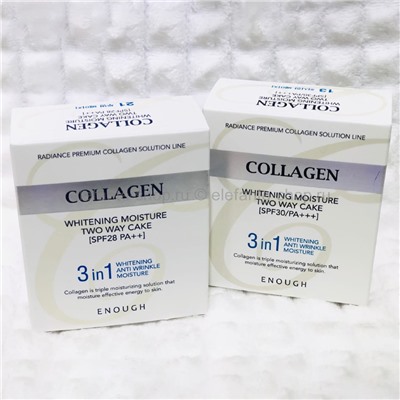 Пудра Enough Collagen Whitening Moisture Two Way Cake SPF 30 PA+++ (78)