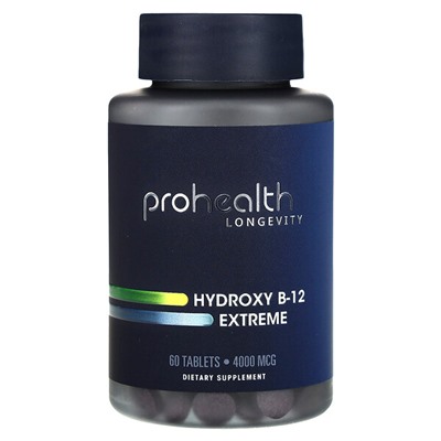 ProHealth Longevity Hydroxy B-12 Extreme, 4000 мкг, 60 таблеток
