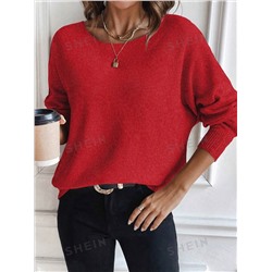 SHEIN Essnce Lässiger Strickpullover Für Damen