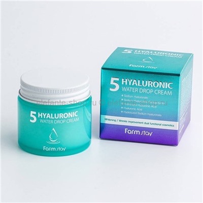 Крем для лица FarmStay Hyaluronic 5 Water Drop Cream 80g (106)