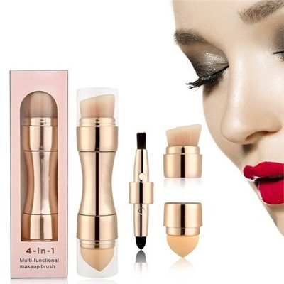 Многофункциональная кисть для макияжа 4 in 1 Professional Makeup Eyebrow Brushes