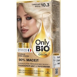 Акция !!! ФК /GB-8039/ Стойкая крем-краска д/в Only Bio Color тон 10.3 Сияющий блонд 115мл/15