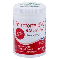 Ferroforte B + C витамин 120 таблеток