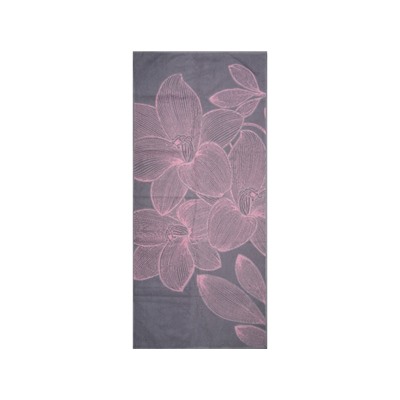 6с102.411ж1 Ночная лилия (розовый5) Полотенце махровое 67х150см