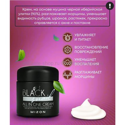 Крем для лица MIZON Black Snail All In One Cream 75ml (51)