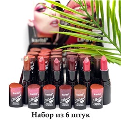 Помады для губ Кarite Metal Simmer Lipstick, 6 штук