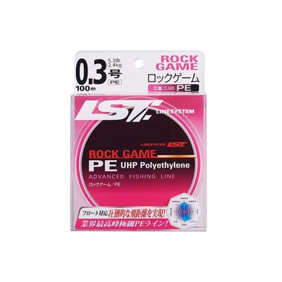 Леска LINESYSTEM Rock Game PE, длина 100 м, 0.128 мм, розовый, 01182