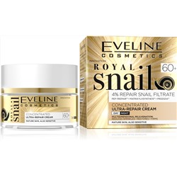 Eveline "Royal Snail" 60+ Крем-концент.Ультравосст. д/зрелой и д/чувств.к. (50мл).30