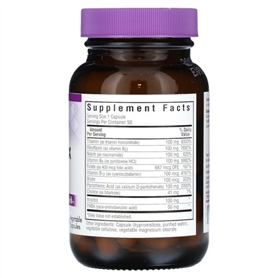 Bluebonnet Nutrition B-Complex 100 - 50 растительных капсул - Bluebonnet Nutrition