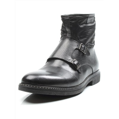 01-H9029-D23-SW3 BLACK Ботинки демисезонные мужские (натуральная кожа)
