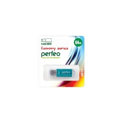 64Gb Perfeo E01 Green Economy Series USB 2.0 (PF-E01G064ES)