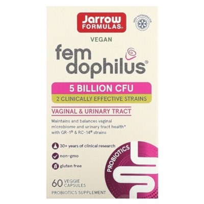 Jarrow Formulas Women's Fem Dophilus, 60 растительных капсул