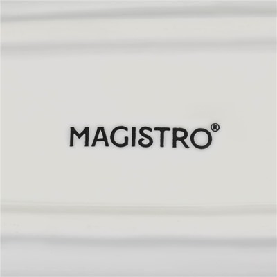 Блюдо фарфоровое Magistro «Рыбка», 35×7,5×2,5 см, цвет белый