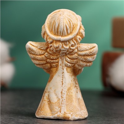 Фигура "Молящийся ангел"  позолота высота 3х7х4,5см