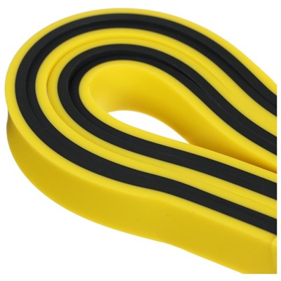 Эспандер ленточный многофункциональный ONLYTOP, 208х1,3х0,45 см, 2-15 кг, цвет жёлтый/чёрный